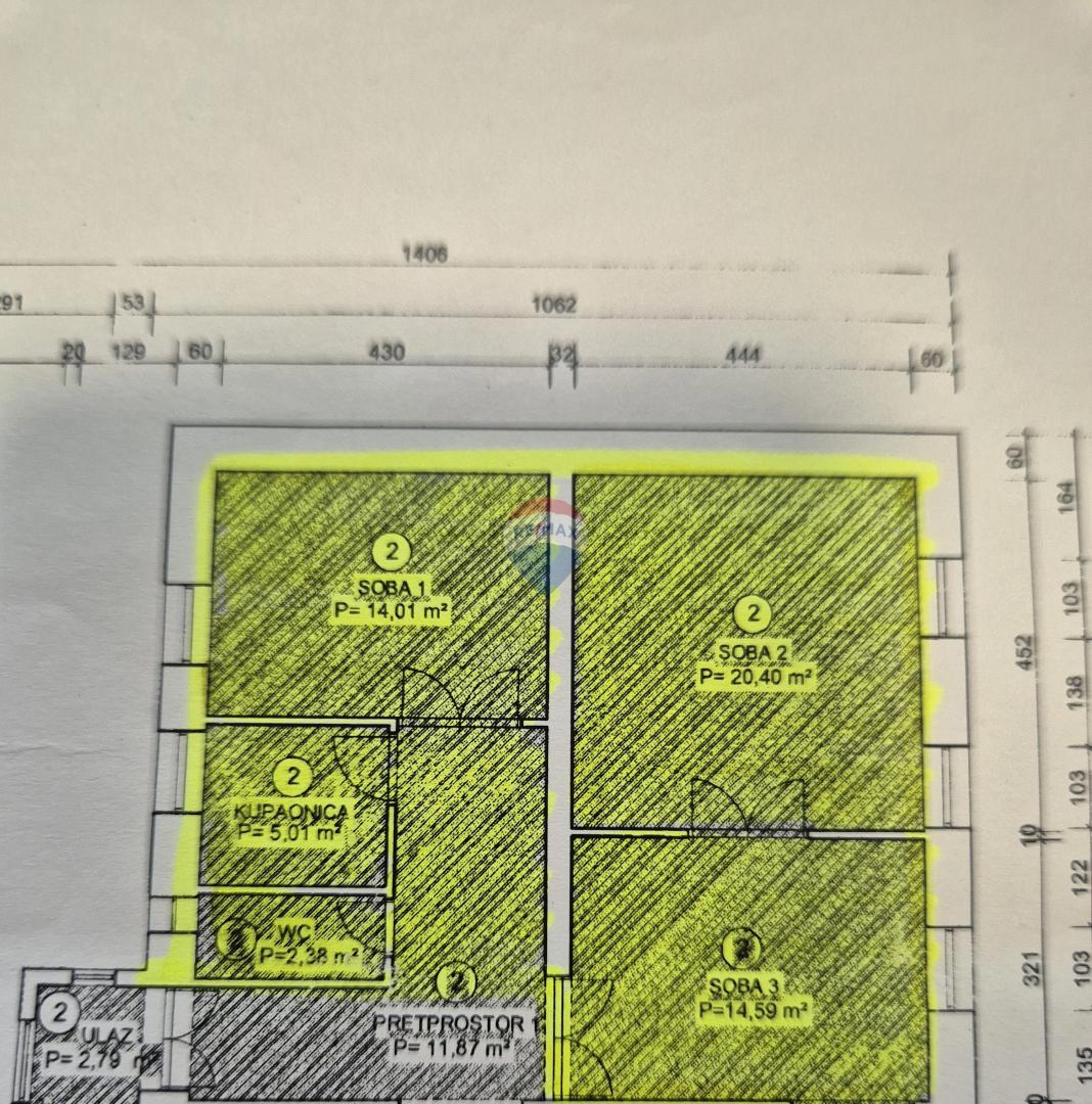 Stanovanje/Apartma Zamet, Rijeka, 63m2