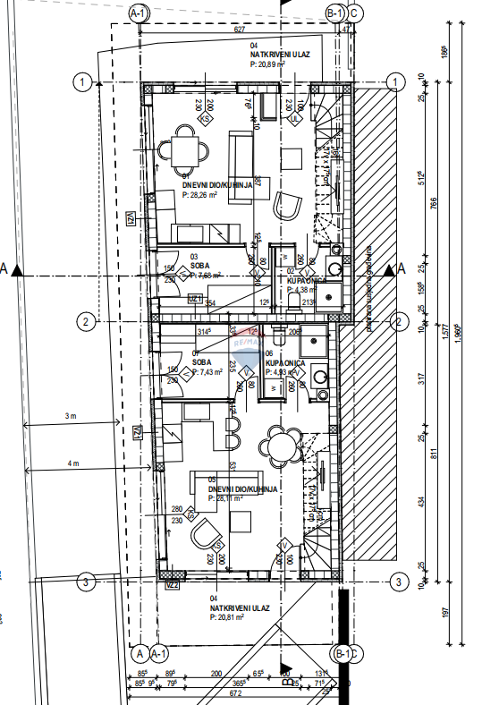 Krk, Linardići – Samostoječa hiša s projektom rekonstrukcije