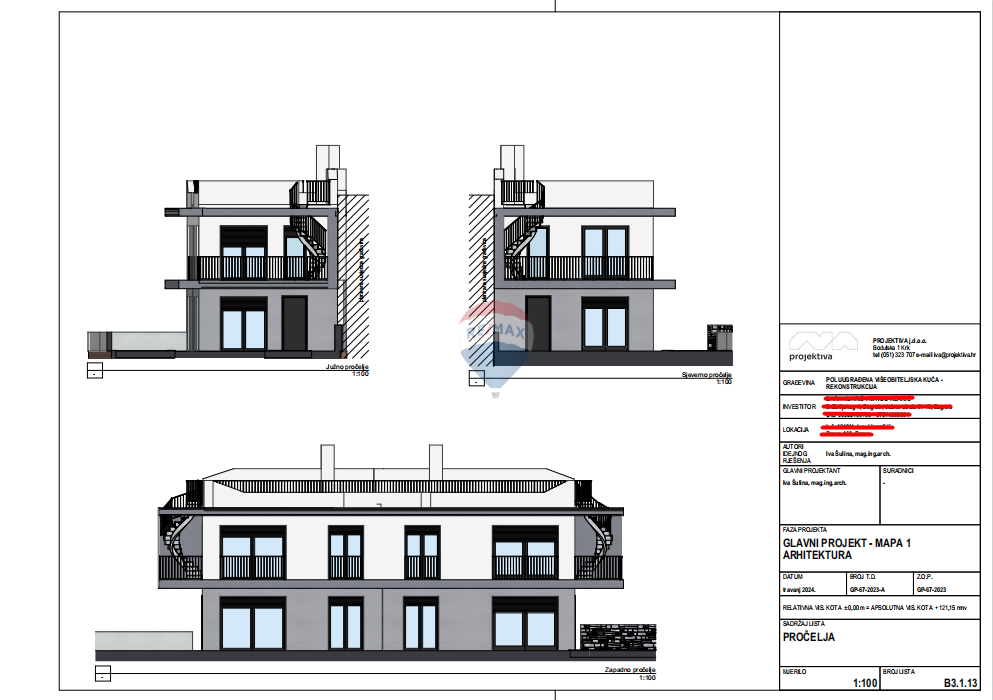 Krk, Linardići – Samostoječa hiša s projektom rekonstrukcije
