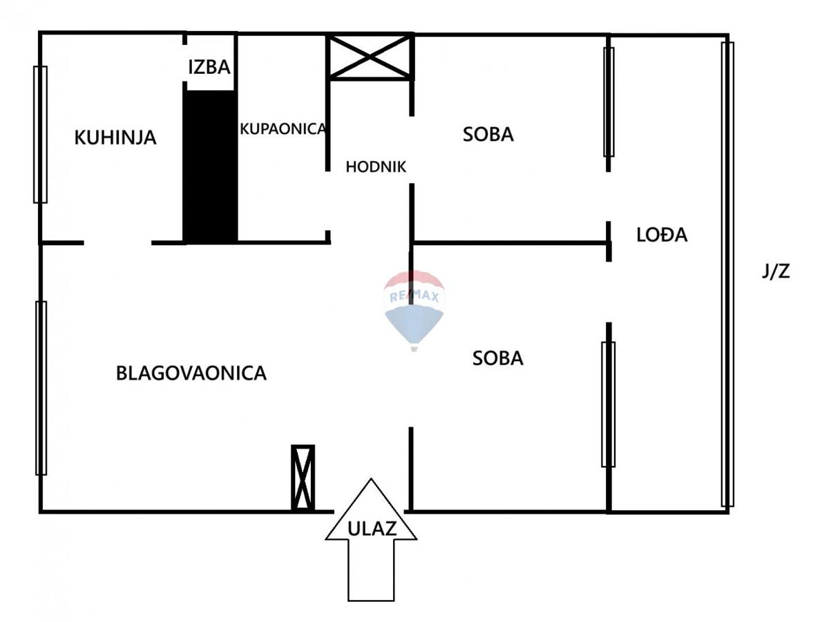 Stanovanje/Apartma Studentski grad, Gornja Dubrava, 60,59m2