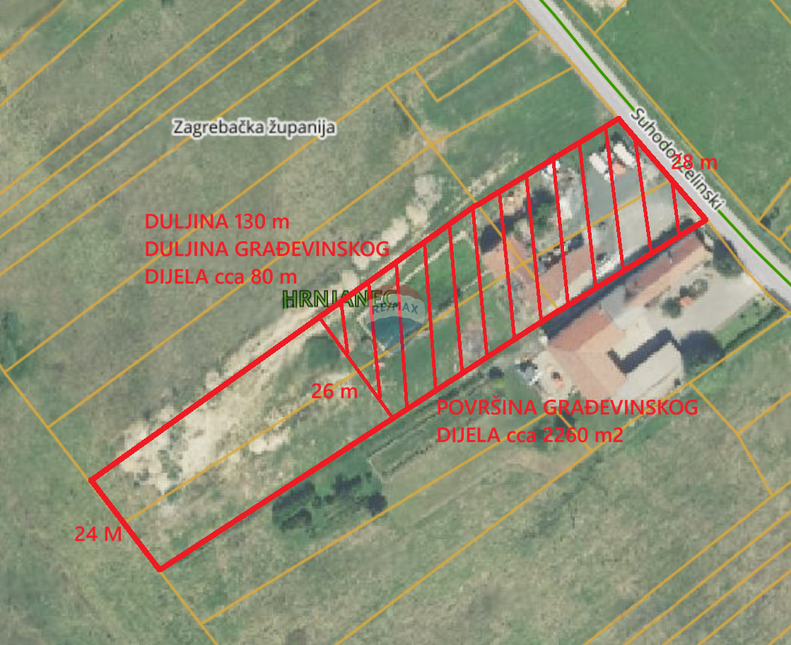Stavbno zemljišče Suhodol Zelinski, Sveti Ivan Zelina, 3.647m2