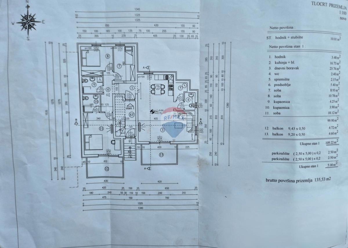 Stanovanje/Apartma Podmurvice, Rijeka, 114,22m2