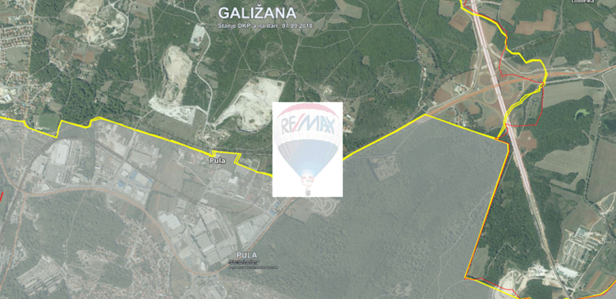 Stavbno zemljišče Šijana, Pula, 10.047m2