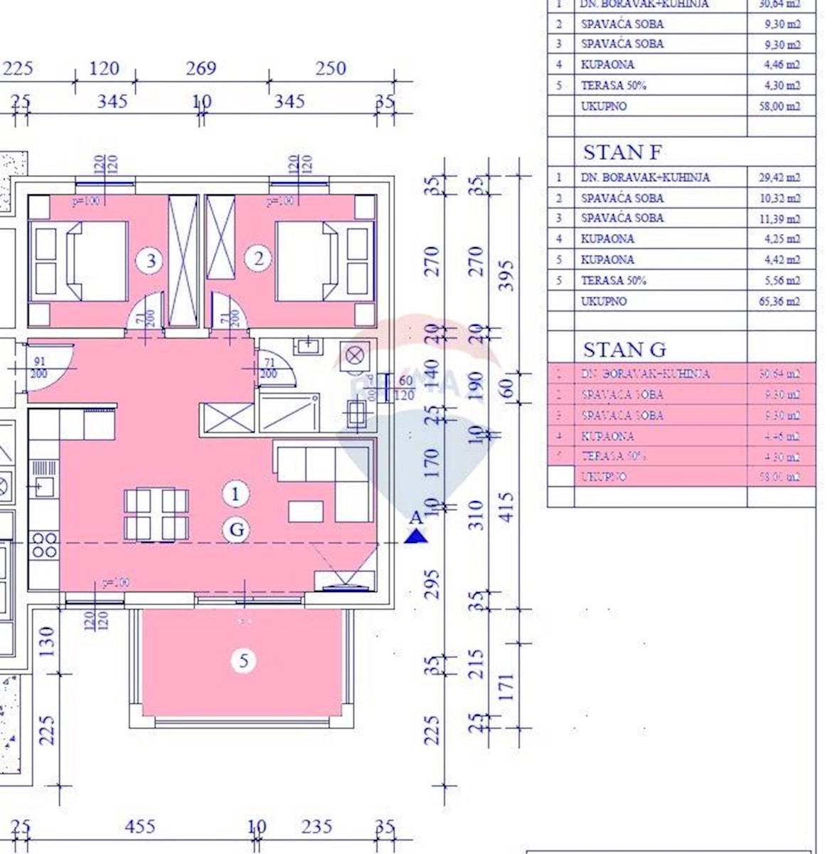 Stanovanje/Apartma Tar, Tar-Vabriga, 60,70m2