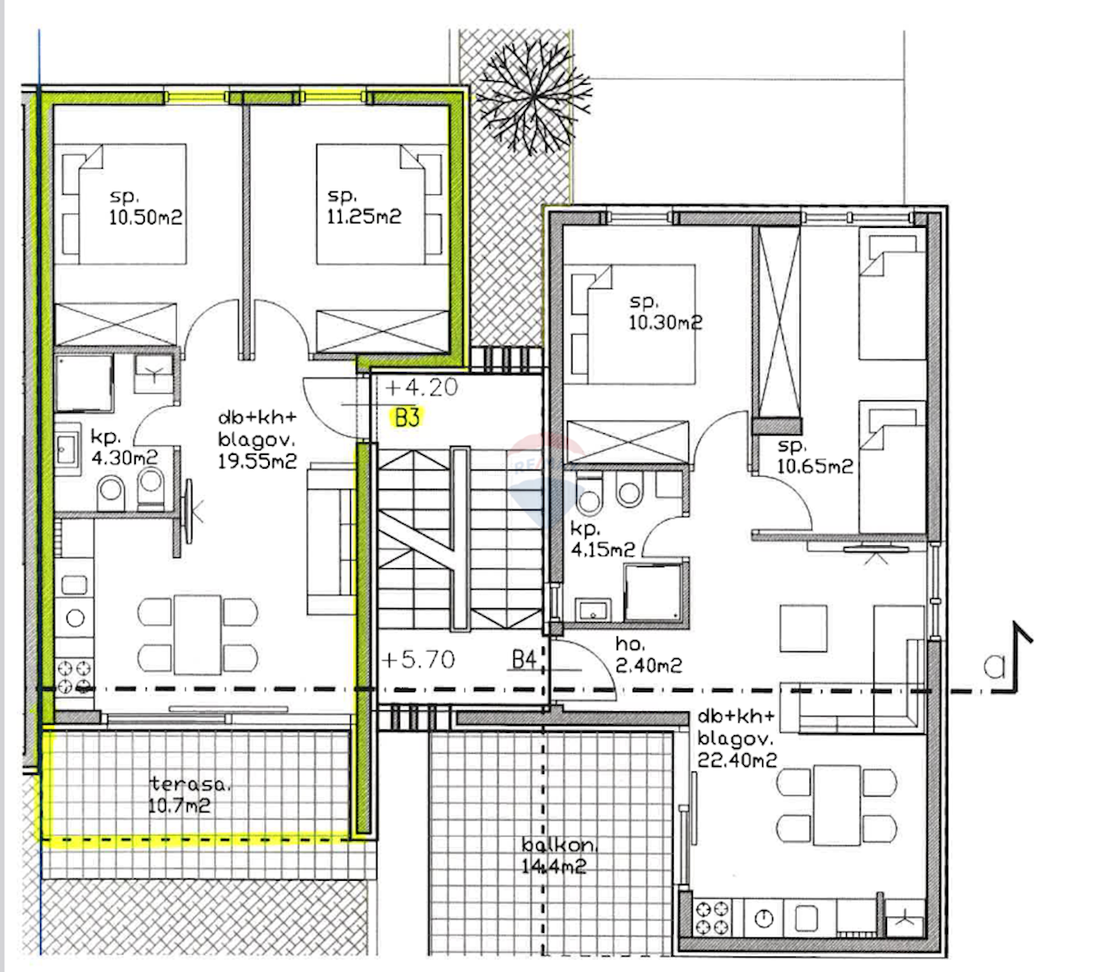 Stanovanje/Apartma Lovrečica, Umag, 45,60m2