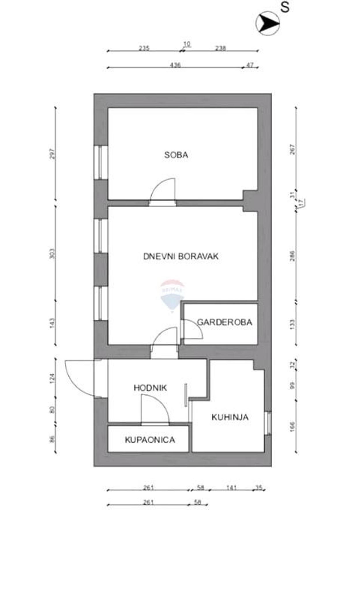 Stanovanje/Apartma Donji grad, Donji Grad, 51m2