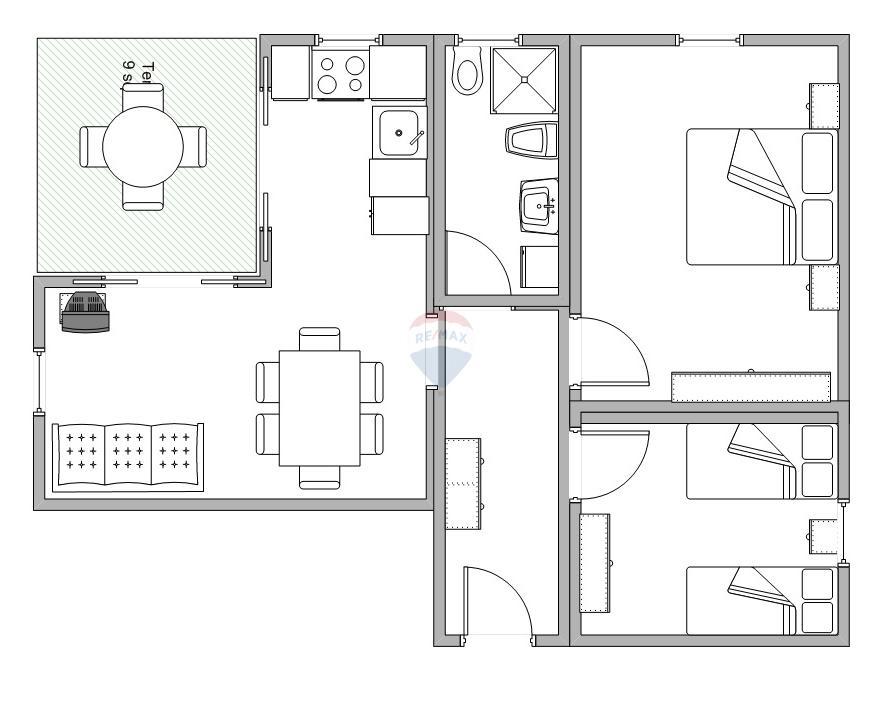 Stanovanje/Apartma Pinezići, Krk, 128m2