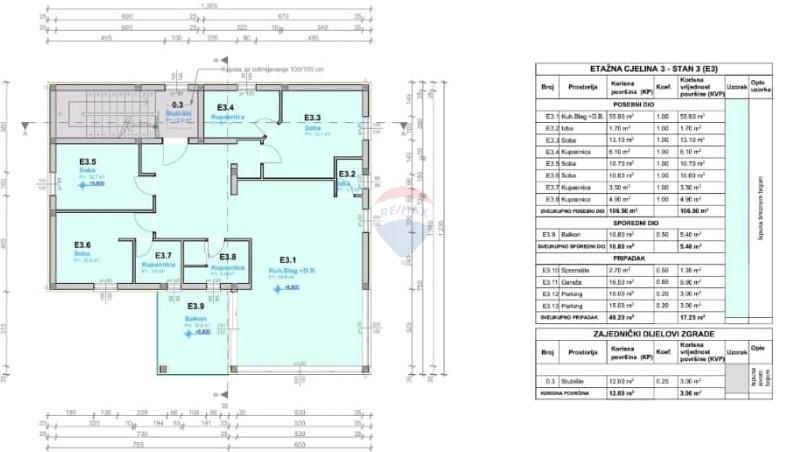 Stanovanje/Apartma Rešetari, Kastav, 117,30m2