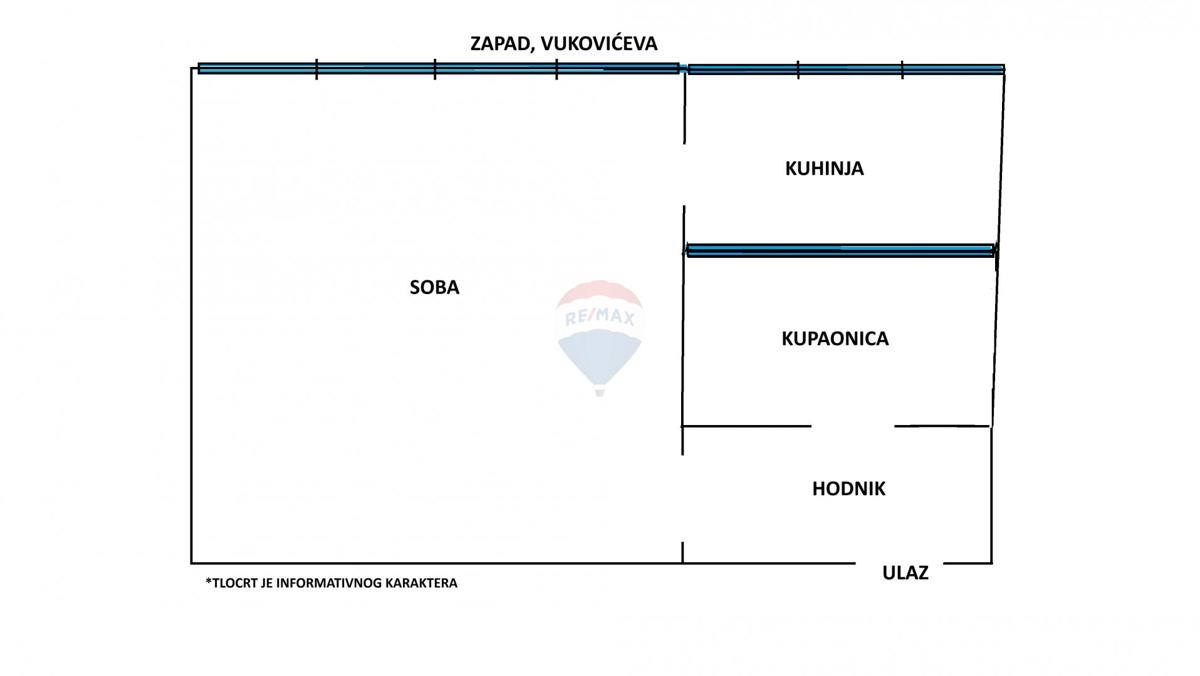 Stanovanje/Apartma Črnomerec, 26m2