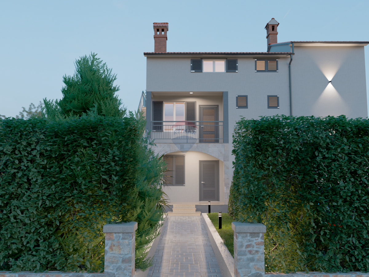 Istra, Rovinj, stanovanje v mirni ulici, 1. nadstropje, velika terasa 30 m² + 2 parkirni mesti