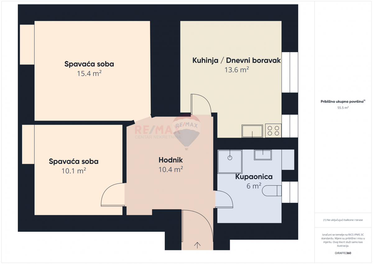 Stanovanje/Apartma Donji grad, Donji Grad, 44m2