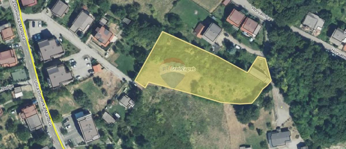 Stavbno zemljišče Gornje Vrapče, Črnomerec, 3.268m2