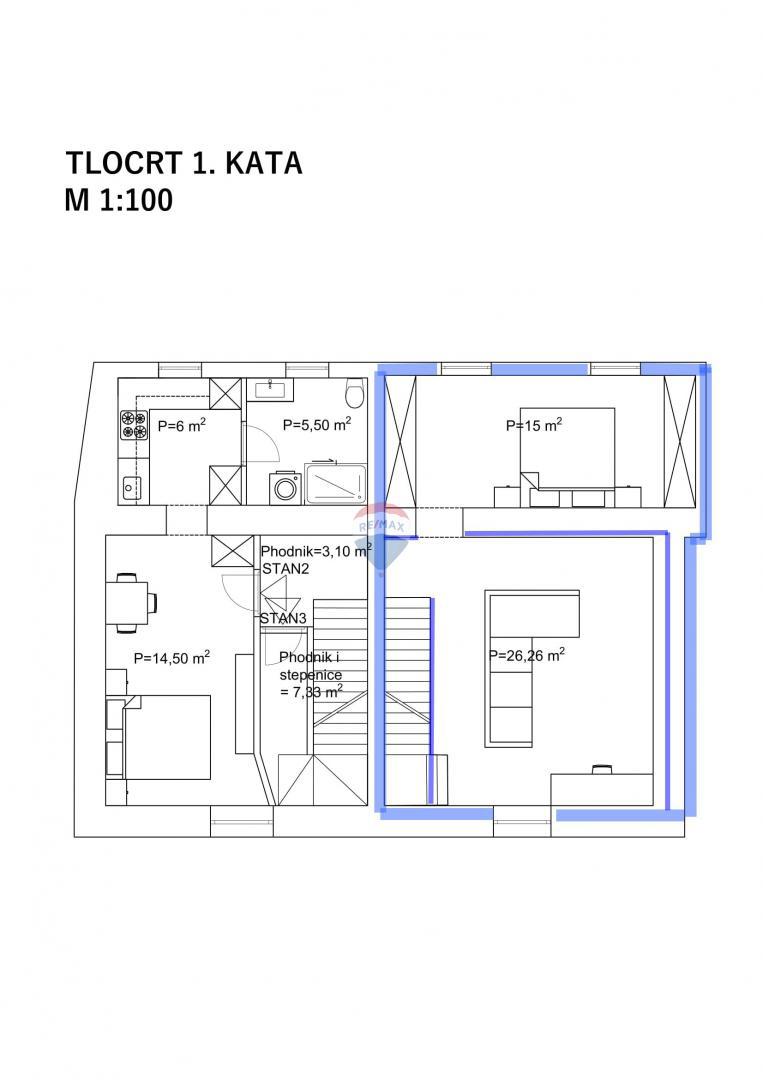Hiša Novigrad, 135m2