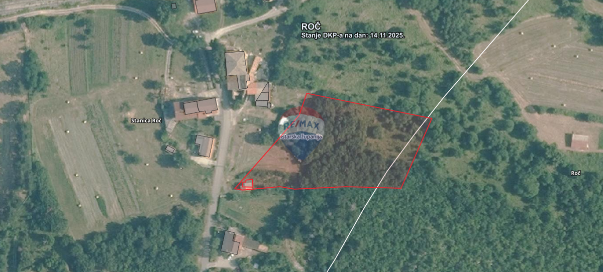 Stavbno zemljišče Stanica Roč, Buzet, 4.848m2