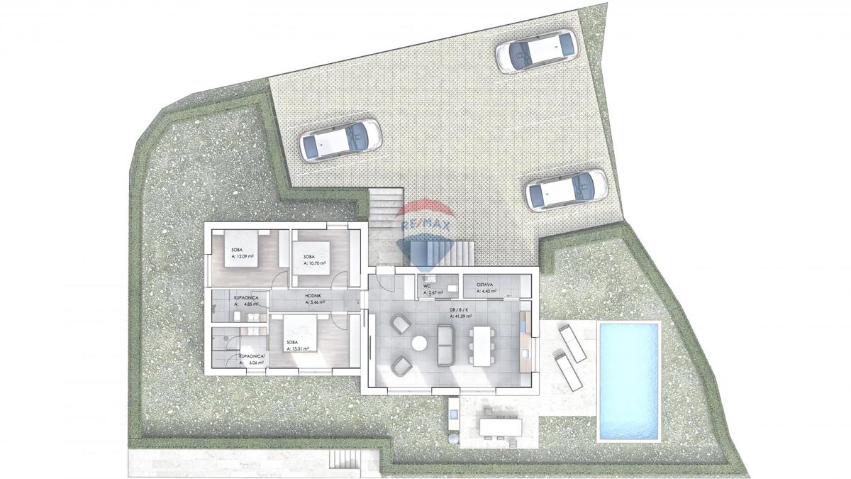 Stavbno zemljišče Krk, 609,59m2