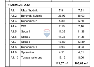 Stanovanje/Apartma Vrbnik, 101m2