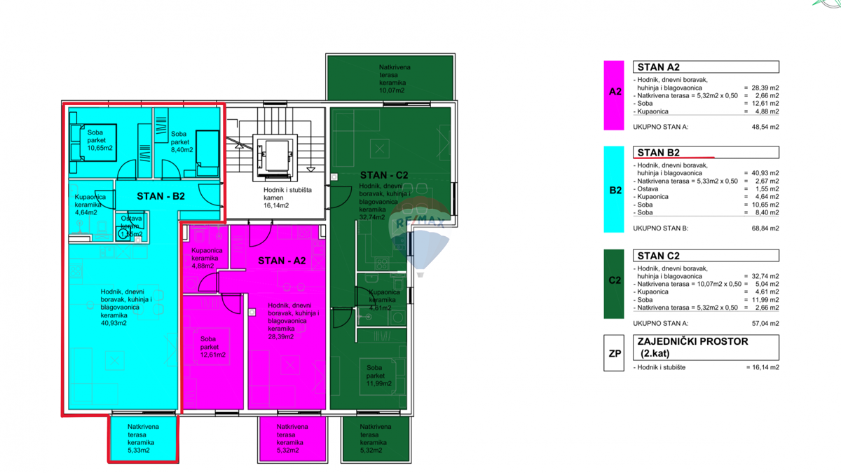 Istra, dvosobno stanovanje 69 m² – 800 m od morja