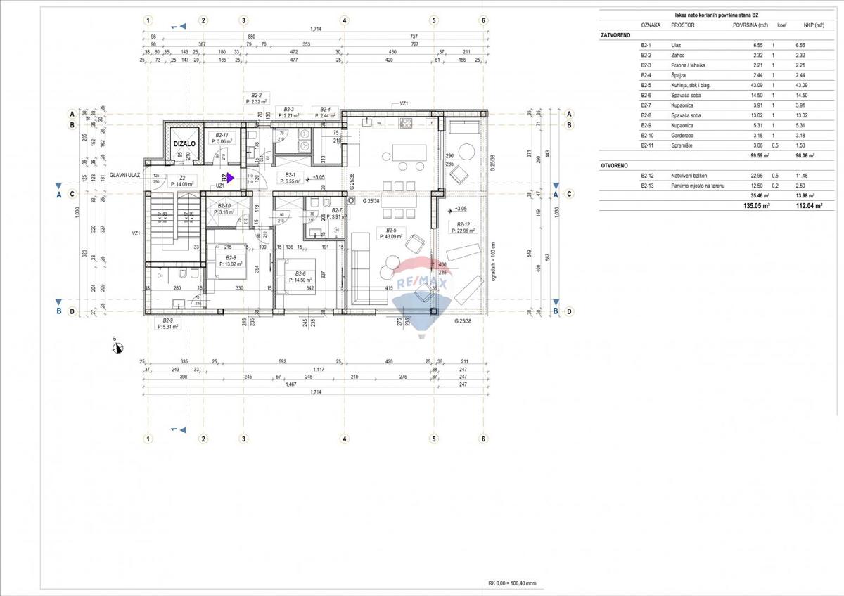 Stanovanje/Apartma Lovran, 112,04m2