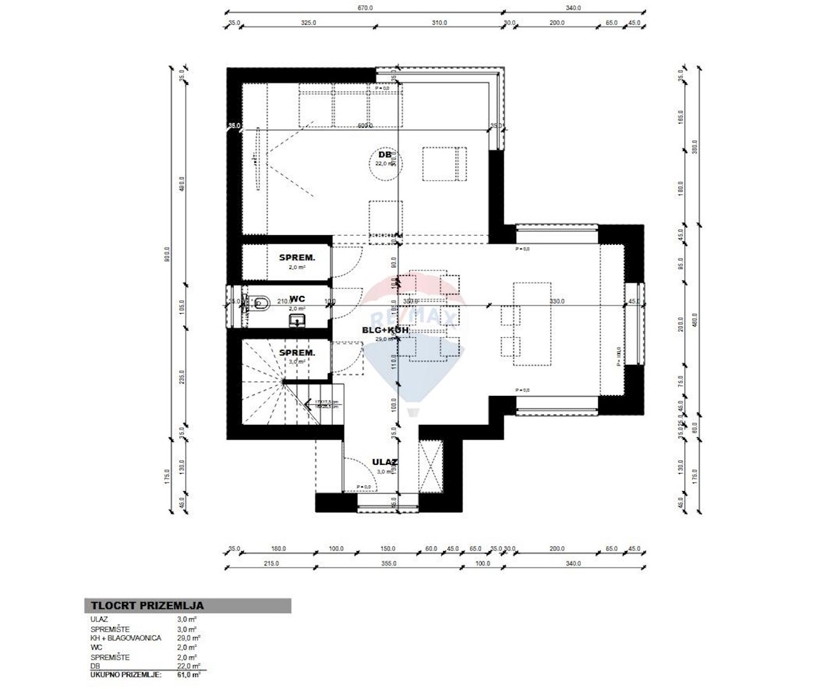 Hiša Stranići kod Lovreča, Sveti Lovreč, 120m2