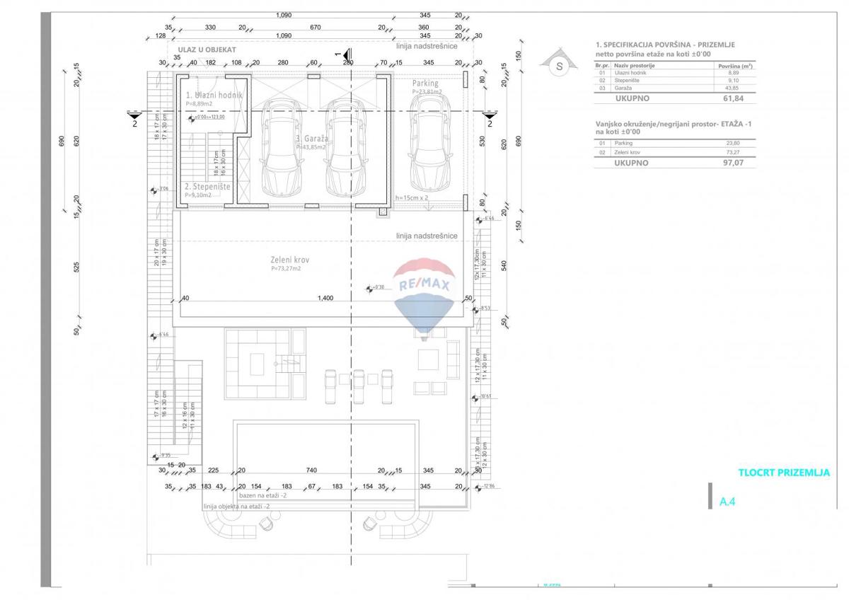 Stavbno zemljišče Ičići, Opatija - Okolica, 1.368m2