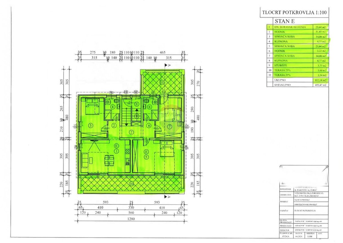 Stanovanje/Apartma Žbandaj, Poreč, 158,68m2