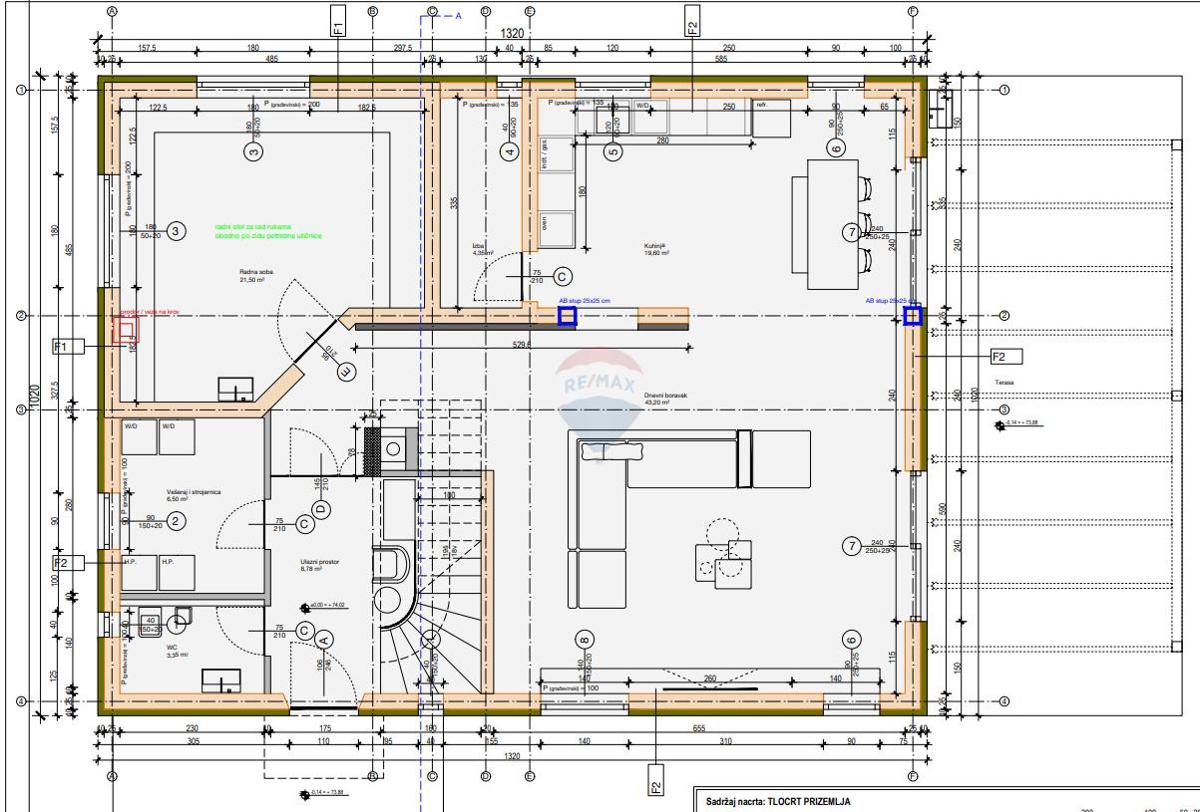 Stavbno zemljišče Pinezići, Krk, 1.000m2