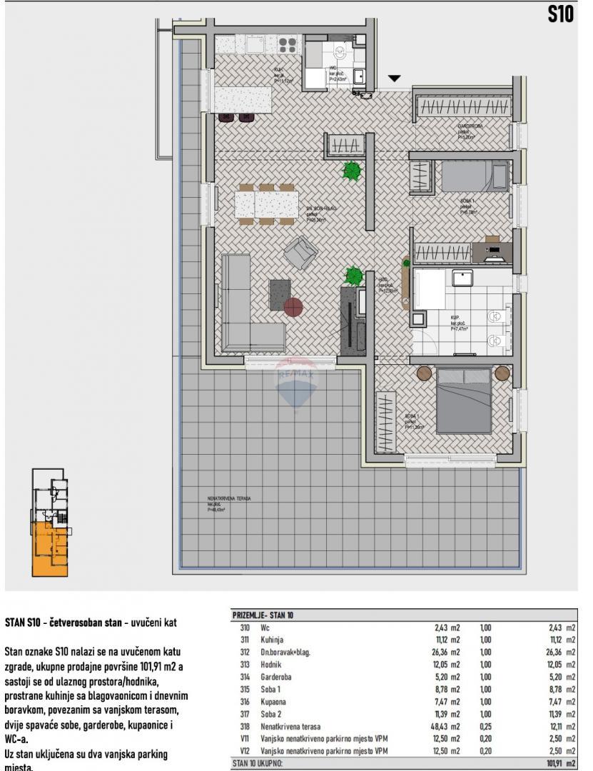 Stanovanje/Apartma Brezje, Sveta Nedelja, 101,91m2