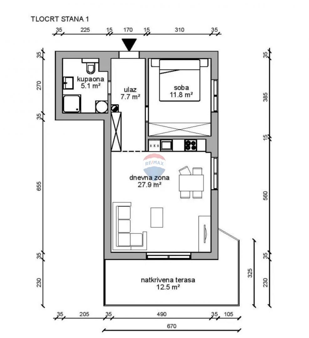 Stanovanje/Apartma Rešetari, Kastav, 68,95m2
