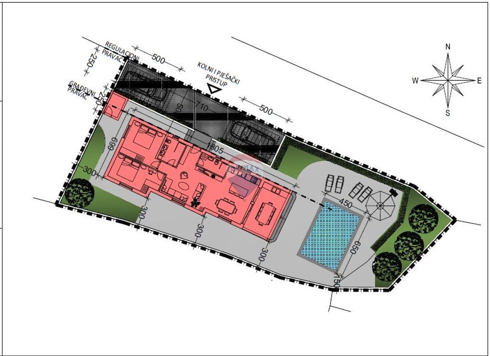 Stavbno zemljišče Peruški, Marčana, 493m2