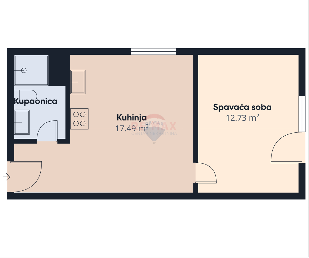 Novi Vinodolski, Klenovica – Prenovljeno Enosobno Stanovanje