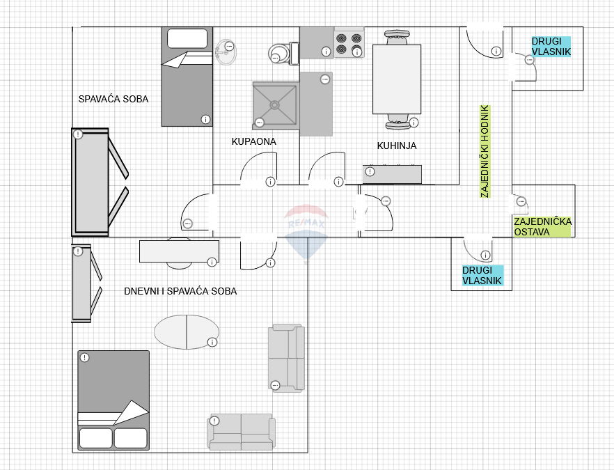 Stanovanje/Apartma Centar, Rijeka, 72,13m2