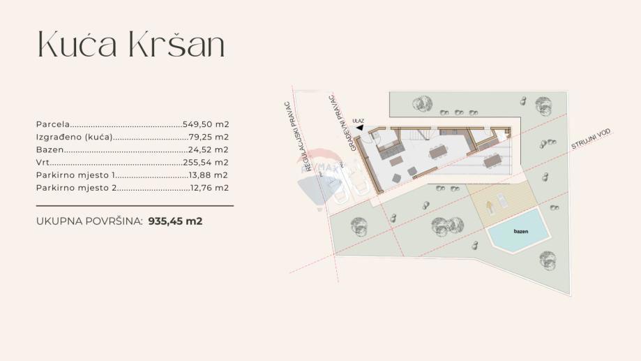 ISTRA, KRŠAN – Building Land with Construction Permit