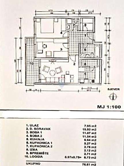 Stanovanje/Apartma Ferenščica, Peščenica - Žitnjak, 77m2