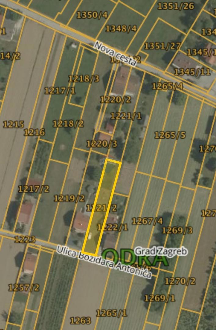 Stavbno zemljišče Odra, Novi Zagreb - Zapad, 884m2