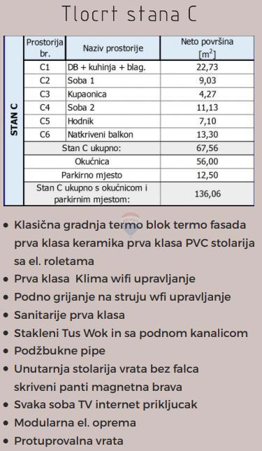 Stanovanje/Apartma Omišalj, 67m2