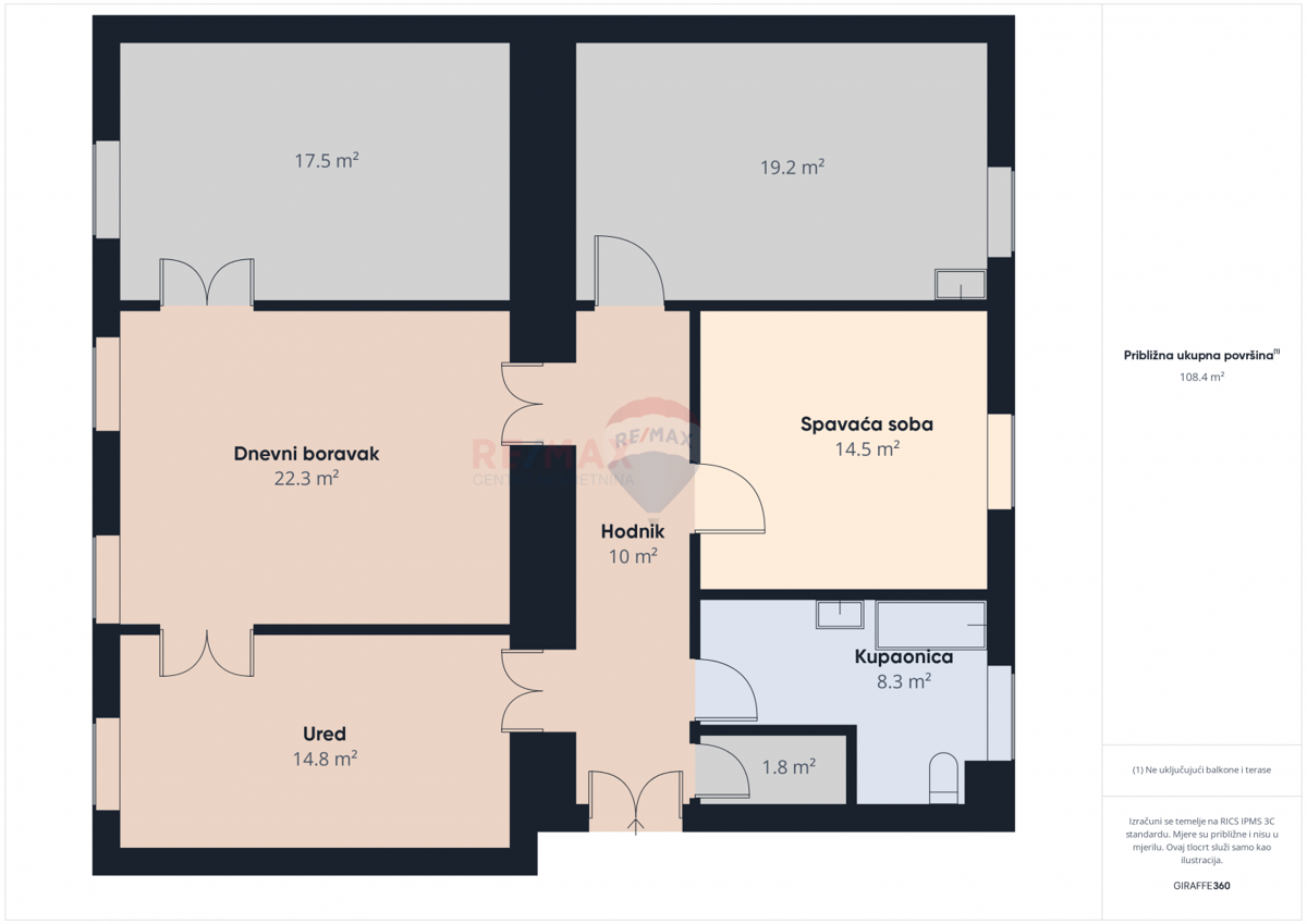 Stanovanje/Apartma Kozala, Rijeka, 105m2