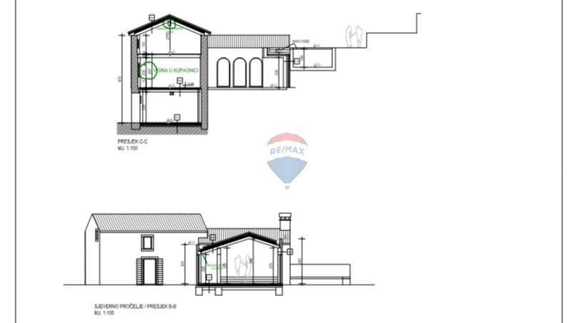Istra, Oprtalj – Kamnita vila edinstvenega dizajna