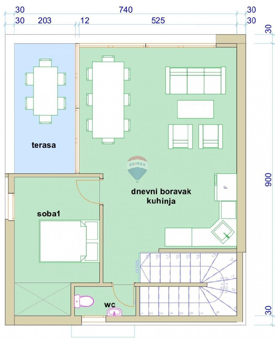 Stavbno zemljišče Plomin, Kršan, 543m2