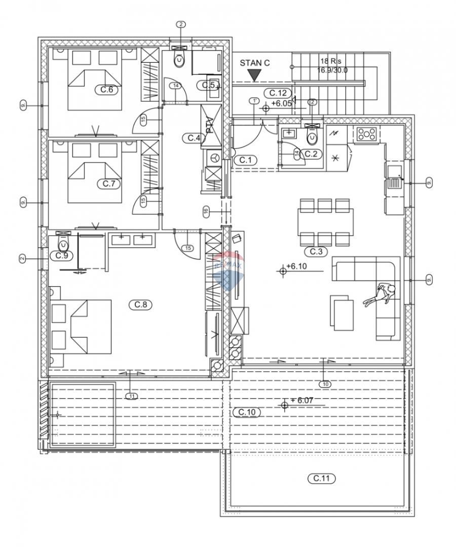 Stanovanje/Apartma Liganj, Lovran, 154m2