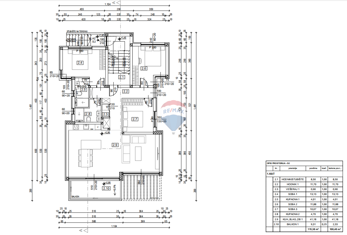 Crikvenica, Selce – dvonadstropno stanovanje v novogradnji
