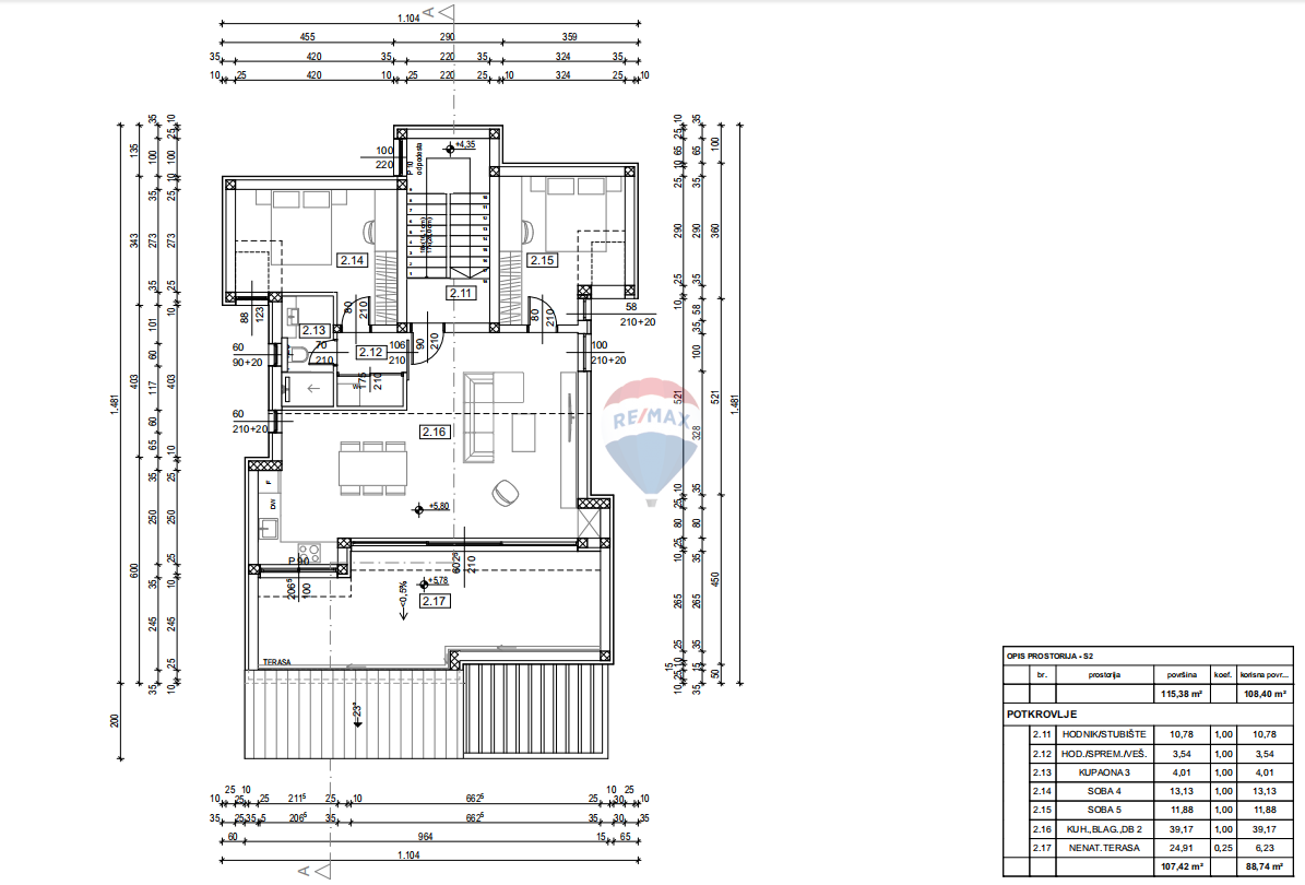 Crikvenica, Selce – dvonadstropno stanovanje v novogradnji