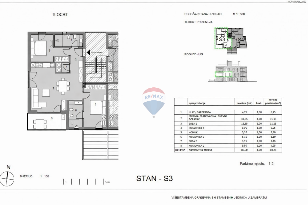 Umag, Zambratija – Moderen apartma – Pogled na morje – Novogradnja