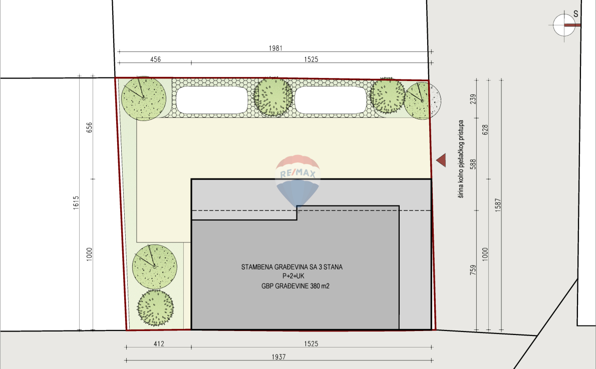 Stavbno zemljišče Rudeš, Trešnjevka - Sjever, 317m2