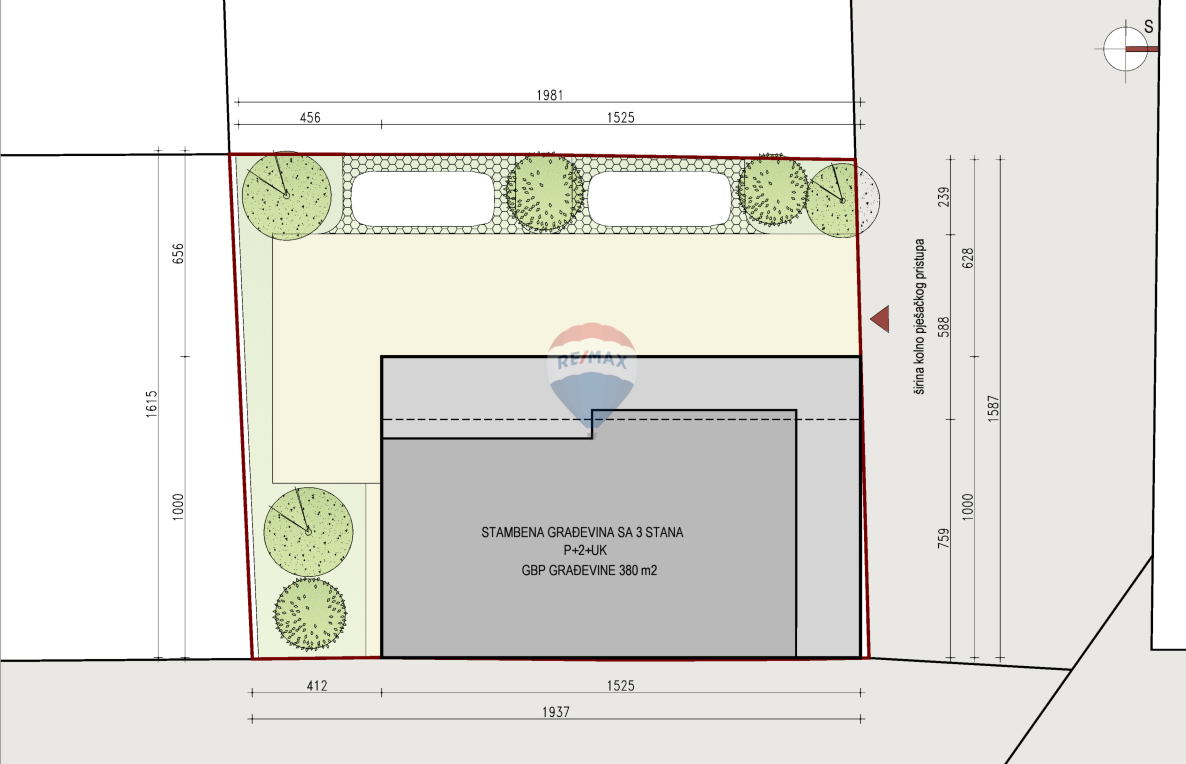 Stavbno zemljišče Rudeš, Trešnjevka - Sjever, 317m2