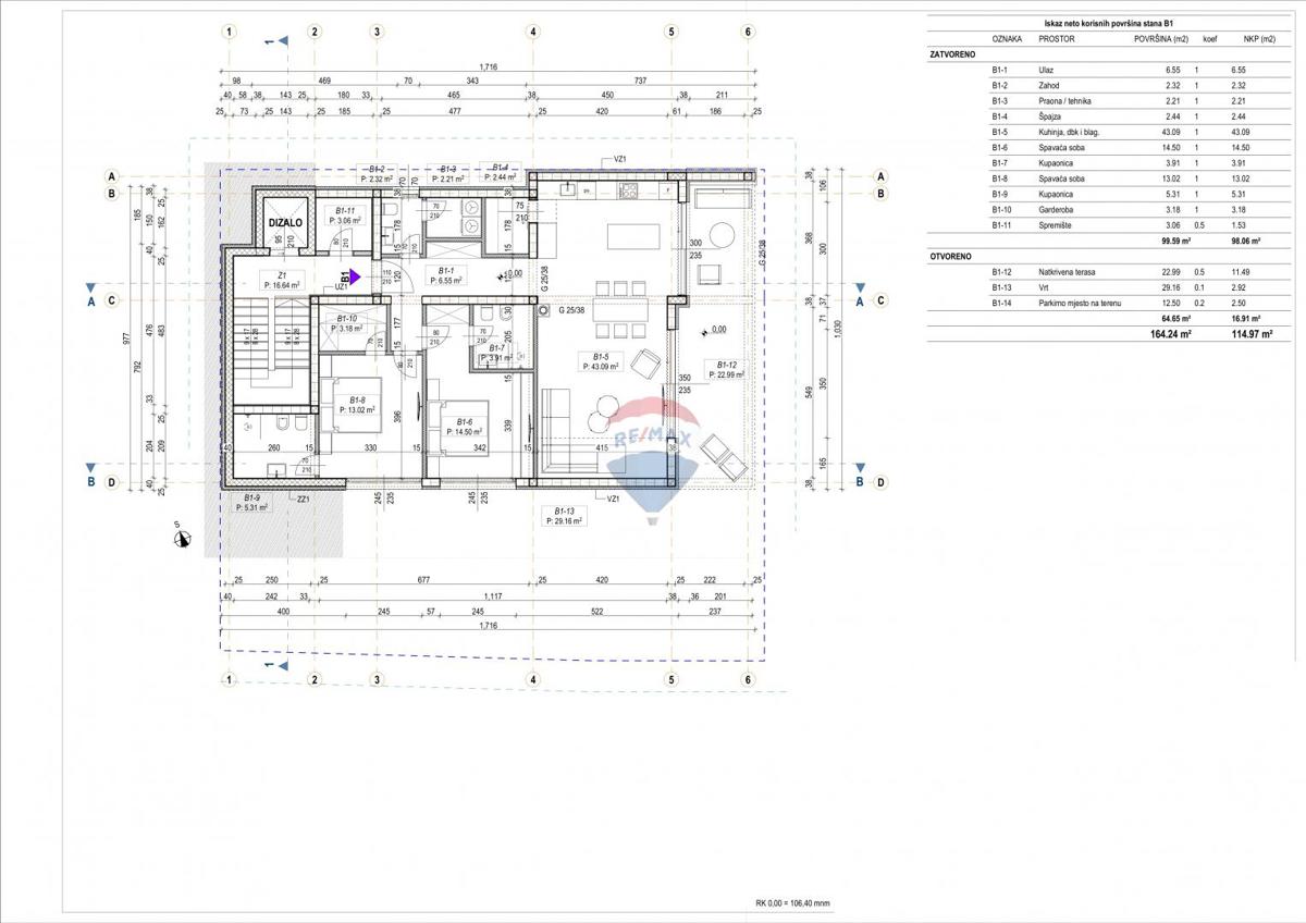 Stanovanje/Apartma Lovran, 114,97m2