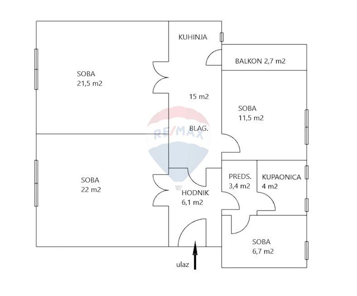 Donji grad, Donji Grad, 90m2