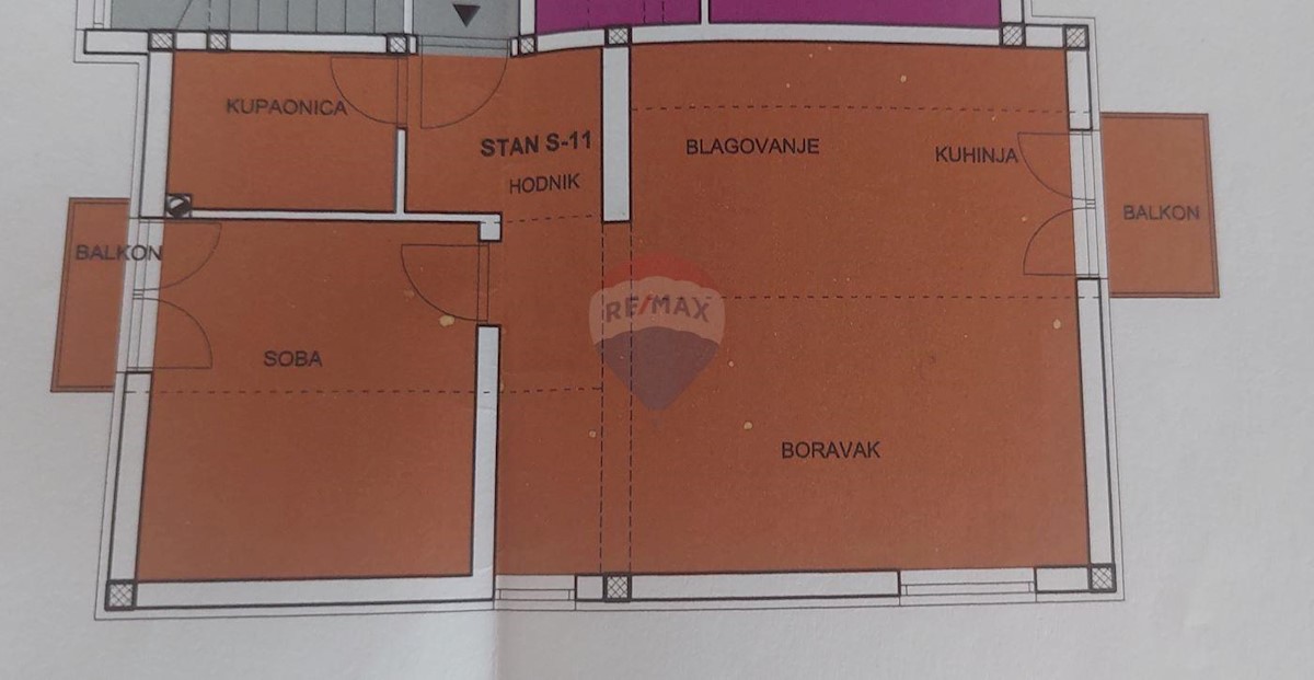 Stanovanje/Apartma Rudeš, Trešnjevka - Sjever, 57,64m2