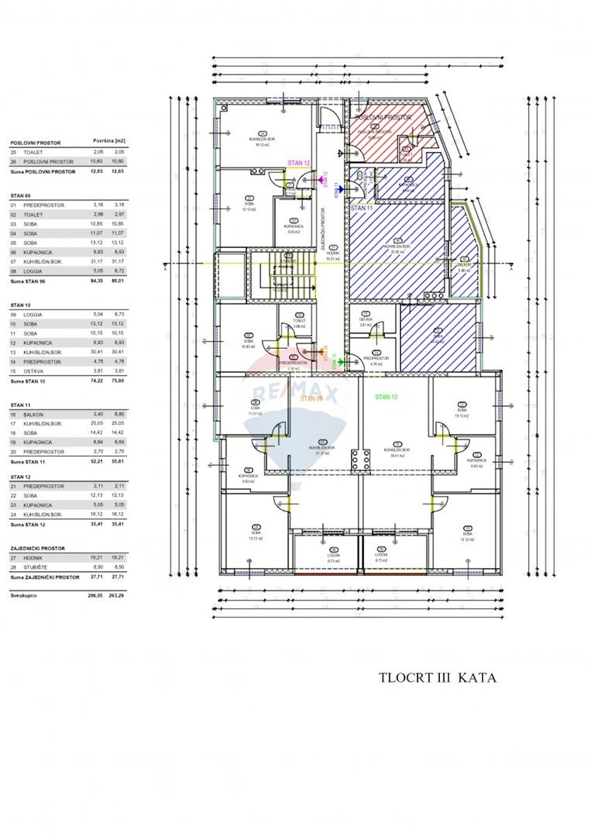 Stanovanje/Apartma Rešetari, Kastav, 55,61m2