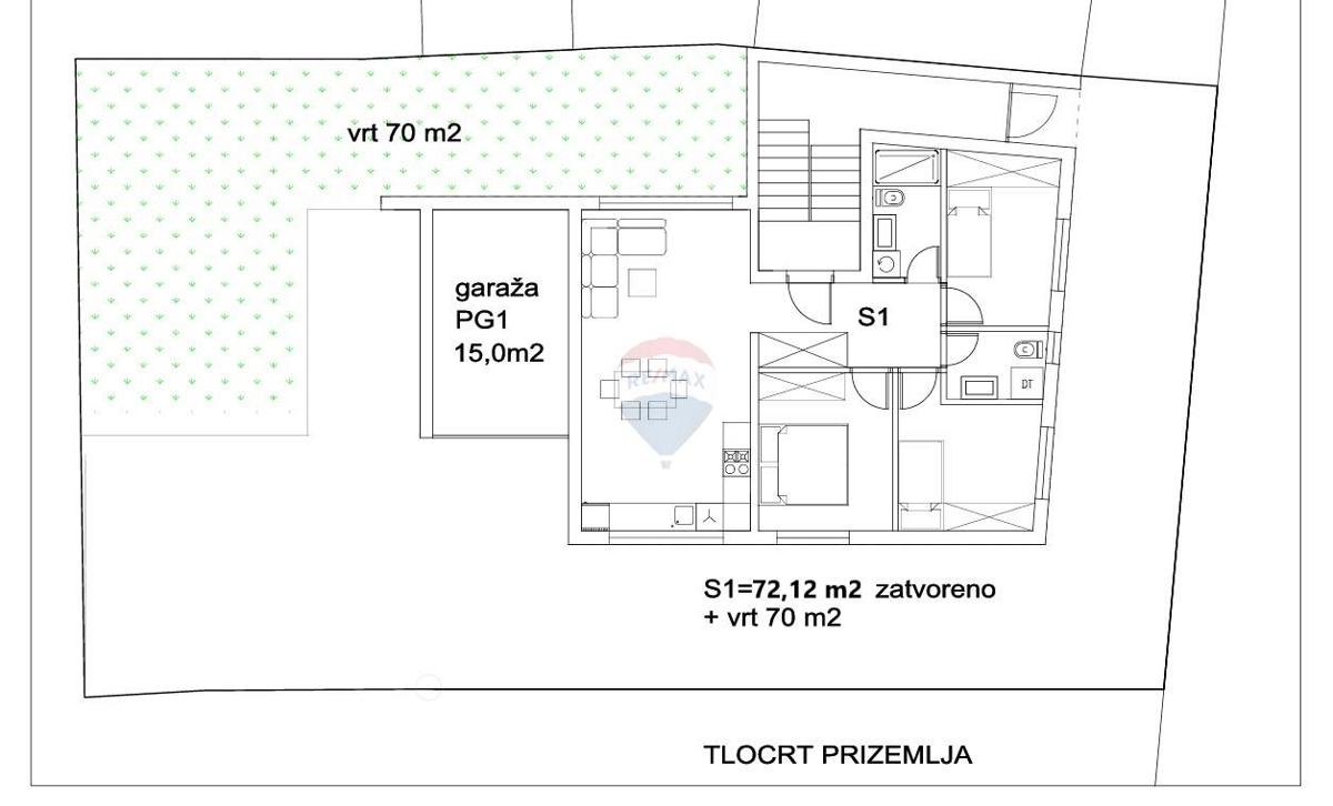 Stanovanje/Apartma Donja Dubrava, 77,85m2