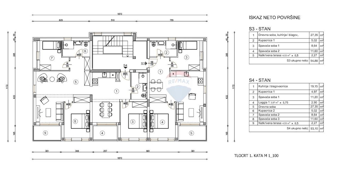 Stanovanje/Apartma Šikići, Pula, 93m2